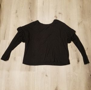 Mossimo Long Sleeve Ruffle Shirt Size XXL